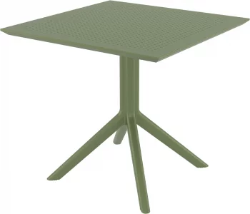 Стол пластиковый Sky 80X80X74 CM зелёный