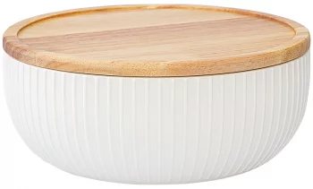 Салатник с бамбуковой крышкой Soft Ripples Ø22 CM