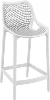 Стул пластиковый полубарный Air 44X51X95 CM белый
