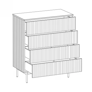 Комод Mikko 83,6X44X89,2 CM