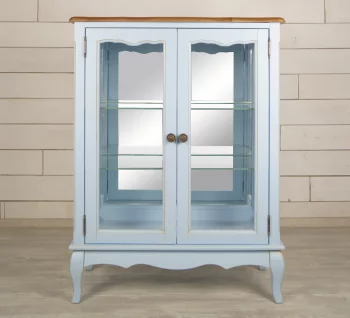 Шкаф для посуды двустворчатый Leontina Blue 80X37X106 CM