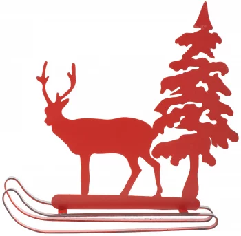 Декор настольный Deer with a Christmas Tree 28X6X27 CM
