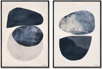 Набор из двух постеров на холсте Lapis Lazuli Stone 75X105 / 75X105 CM