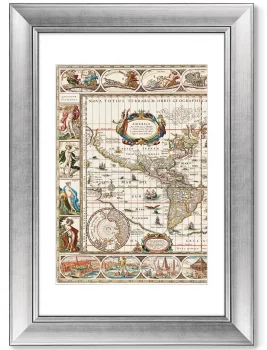 Диптих Nova totius terrarum orbis 51X71 / 51X71 CM