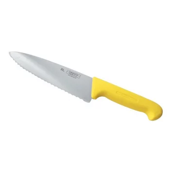 Нож поварской 25 см волнистое лезвие PRO-Line желтая ручка P.L. Proff Cuisine