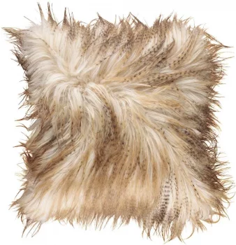 Подушка декоративная Dusty 50X50 CM Brown мех монгольской козы