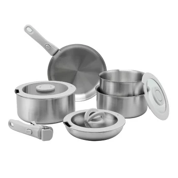 Набор посуды для приготовления со съемными ручками 3ply balance, 9 предметов