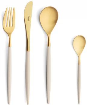 Столовые приборы Mio Ivory Gold 24 предмета