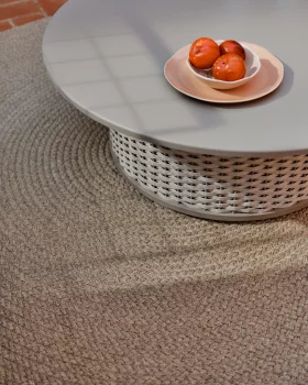 Ковёр Despas из синтетических волокон бежевый 150X150X1 CM