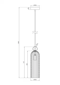 Подвесной светильник Антик 100X1800 CM