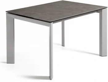 Раскладной стол Atta 120-180X80X76 CM серый с разводами