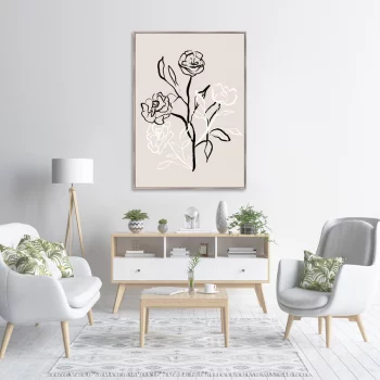 Репродукция на холсте No words needed just roses 75X105 CM