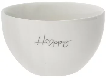 Пиала White Happy Нeart Black Ø12 CM
