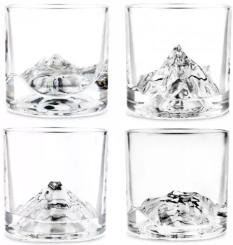 Набор из четырёх стаканов для виски Peaks 270 ml