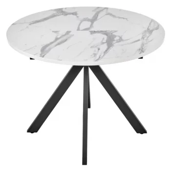 Круглый раскладной обеденный стол Rudolf 100-130X75 CM