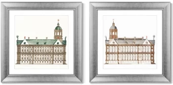 Диптих The City Hall in Amsterdam 61X61 / 61X61 CM