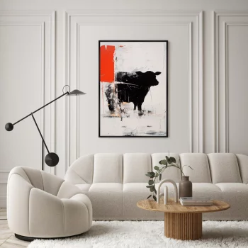 Постер на холсте The Bull 75X105 CM