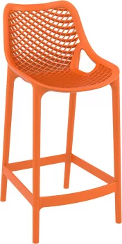Стул пластиковый полубарный Air 44X51X95 CM оранжевый