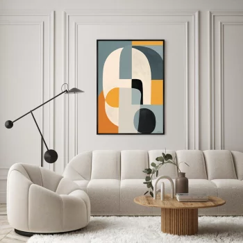 Постер на холсте Spatial form of colors 75X105 CM