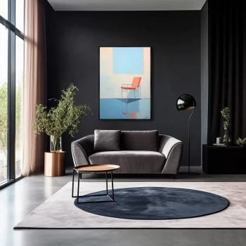 Постер на холсте Chair collection Pure and simple 75X105 CM