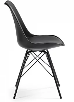 Стильный стул Lars 86X48X56 CM черный