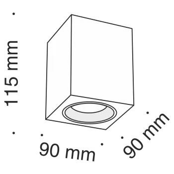 Накладной потолочный светильник Изящность 9X9X11.5 CM