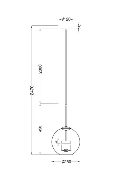 Подвесной светильник Комета 250X2470 CM
