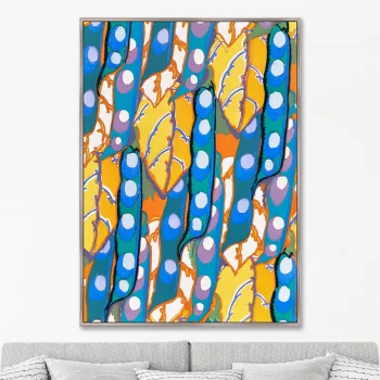 Постер на холсте Colorful vintage art deco pattern 75X105 CM