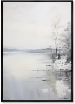 Набор из двух постеров на холсте Landscape collection Winter lake 75X105 / 75X105 CM