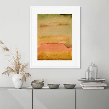 Постер в раме Hot sunset in July 42X52 CM