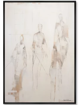 Постер на холсте Hockey players 75X105 CM