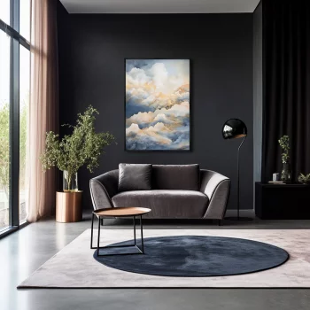 Постер на холсте Clouds over the mountains 75X105 CM
