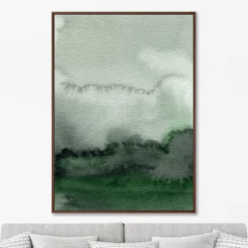 Постер на холсте Fog in the mountains 75X105 CM