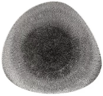Тарелка треугольная Raku Quartz Black 24X16 CM