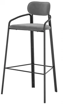 Стул барный Ror 62X51X97 CM серый