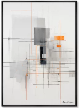 Набор из двух постеров на холсте Crystallization of color 75X105 / 75X105 CM