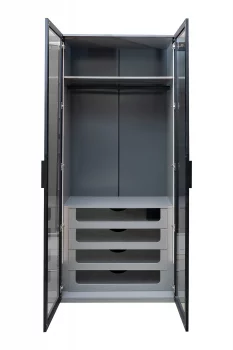 Шкаф Alto двухдверный с выдвижными ящиками 57X100X230.5 CM