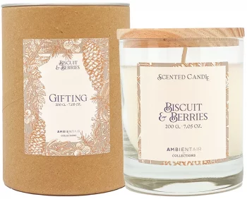 Свеча ароматическая Bisquit&Berries 40 часов горения