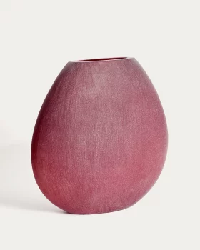 Стеклянная ваза Rovena бордового цвета 44X14.6X43.5 CM