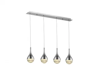 Подвесной подвесной светильник Elie 4L хром 70X10X22 CM