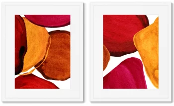 Набор из двух постеров Forms and colors 42X52 / 42X52 CM