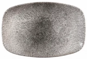 Блюдо Raku Quartz Black 24X16 CM
