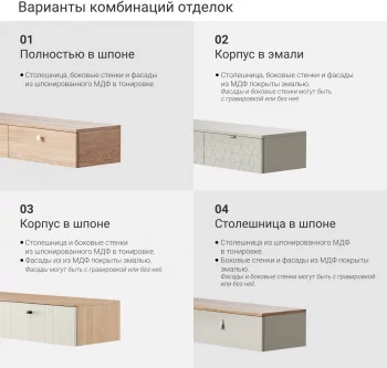 Тумба подвесная Minimal 162X43X35 CM
