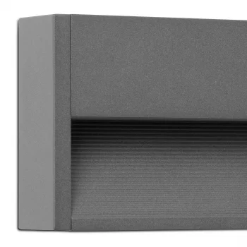 Уличный настенный светильник Grada-2 тёмно-серый 25X4,6X12,8 CM