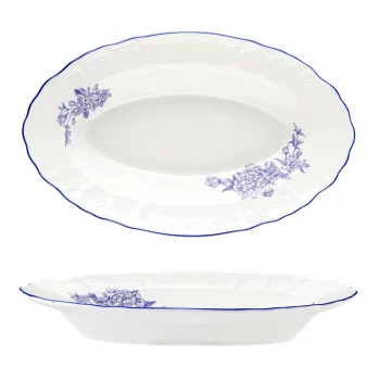 Блюдо овальное 25,5*15,8 см h3,8 см 250 мл глубокое Sea Flower P.L. Proff Cuisine [1]