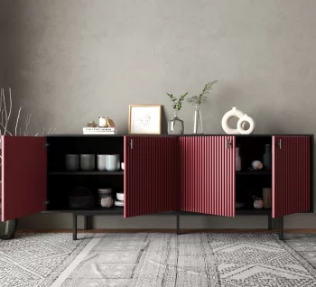 Комод Emerson 190X45X75 CM Red