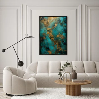 Постер на холсте Malachite melancholy 75X105 CM