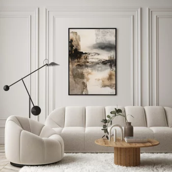 Репродукция картины на холсте Above the Giant Cliff 75X105 CM
