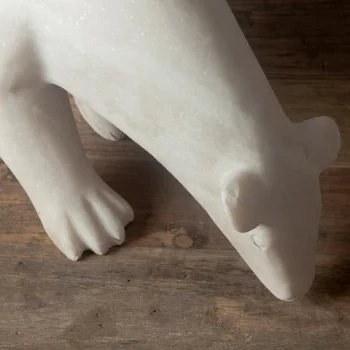 Декоративный элемент из камня Polar Bear 55X18X26 CM