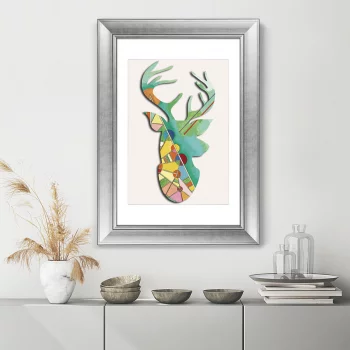 Постер Deer geometric beauty 51X71 CM